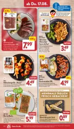 Gazetka promocyjna Aldi Nord - Von Montag - Gazetka - ważna od 19.08 do 19.08.2023 - strona 20 - produkty: bio, braten, eis, Elan, feta, fleisch, geback, geschnetzeltes, gewürz, gin, grill, gyros, hüftsteak, hüftsteaks, kräuter, küche, Küchen, lachs, lamm, marinade, nudel, nudeln, Ofen, sauce, Schal, Schale, schinken, schwein, schweine, steak, steaks, Ti, tisch, trolli, wein, weine, Zelt, ZTE