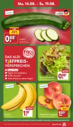 Gazetka promocyjna Aldi Nord - Von Montag - Gazetka - ważna od 19.08 do 19.08.2023 - strona 3 - produkty: aldi, angebot, ball, banane, bananen, eis, LG, paraguayos, pfirsich, pfirsiche, plattpfirsiche, reis, salat, Ti, Yo, ZTE, zucchini