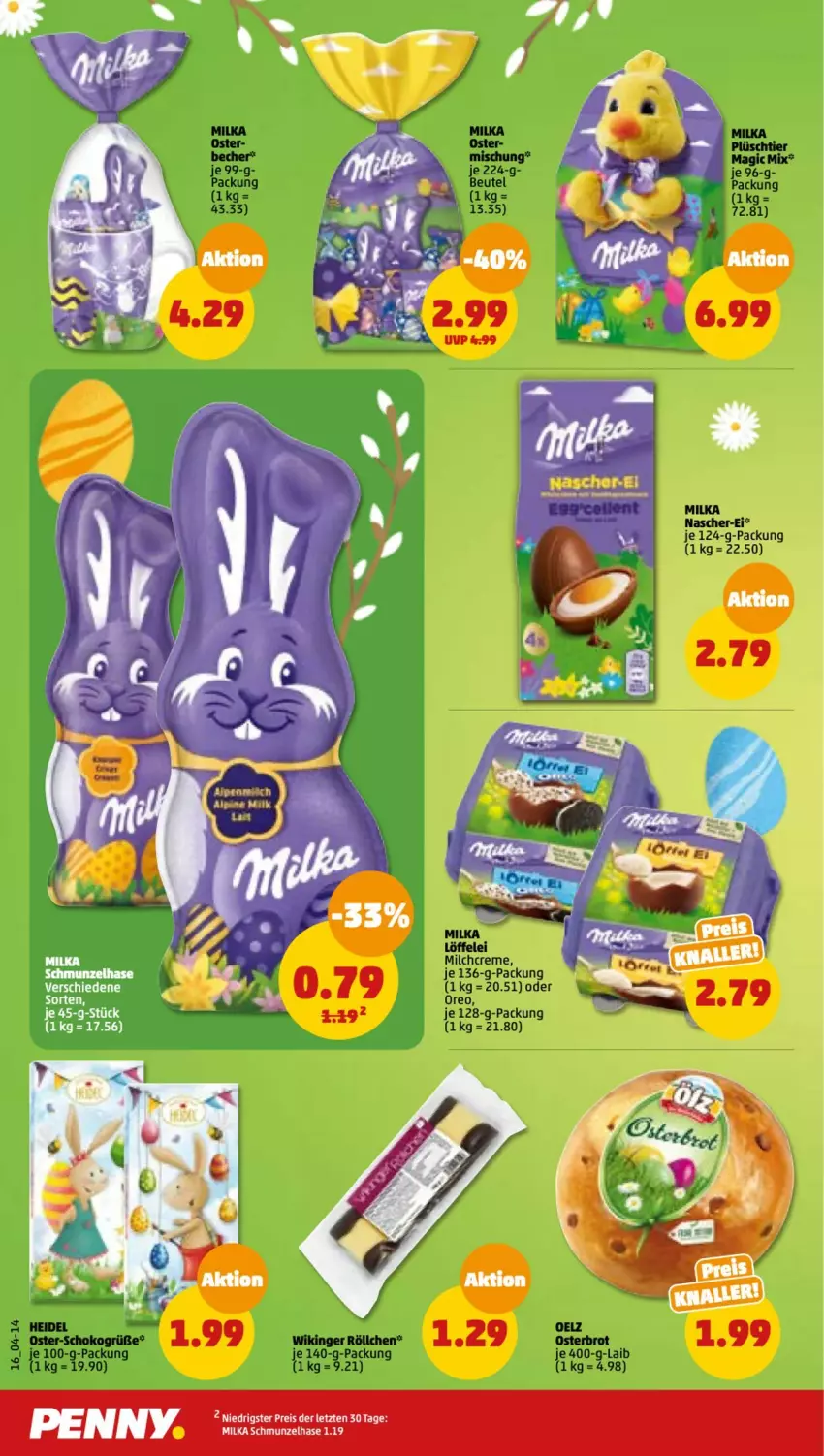 Aktueller Prospekt Penny - Prospekte - von 27.03 bis 01.04.2023 - strona 16 - produkty: Becher, beutel, brot, creme, eis, Löffel, milch, milka, oreo, reis, ZTE