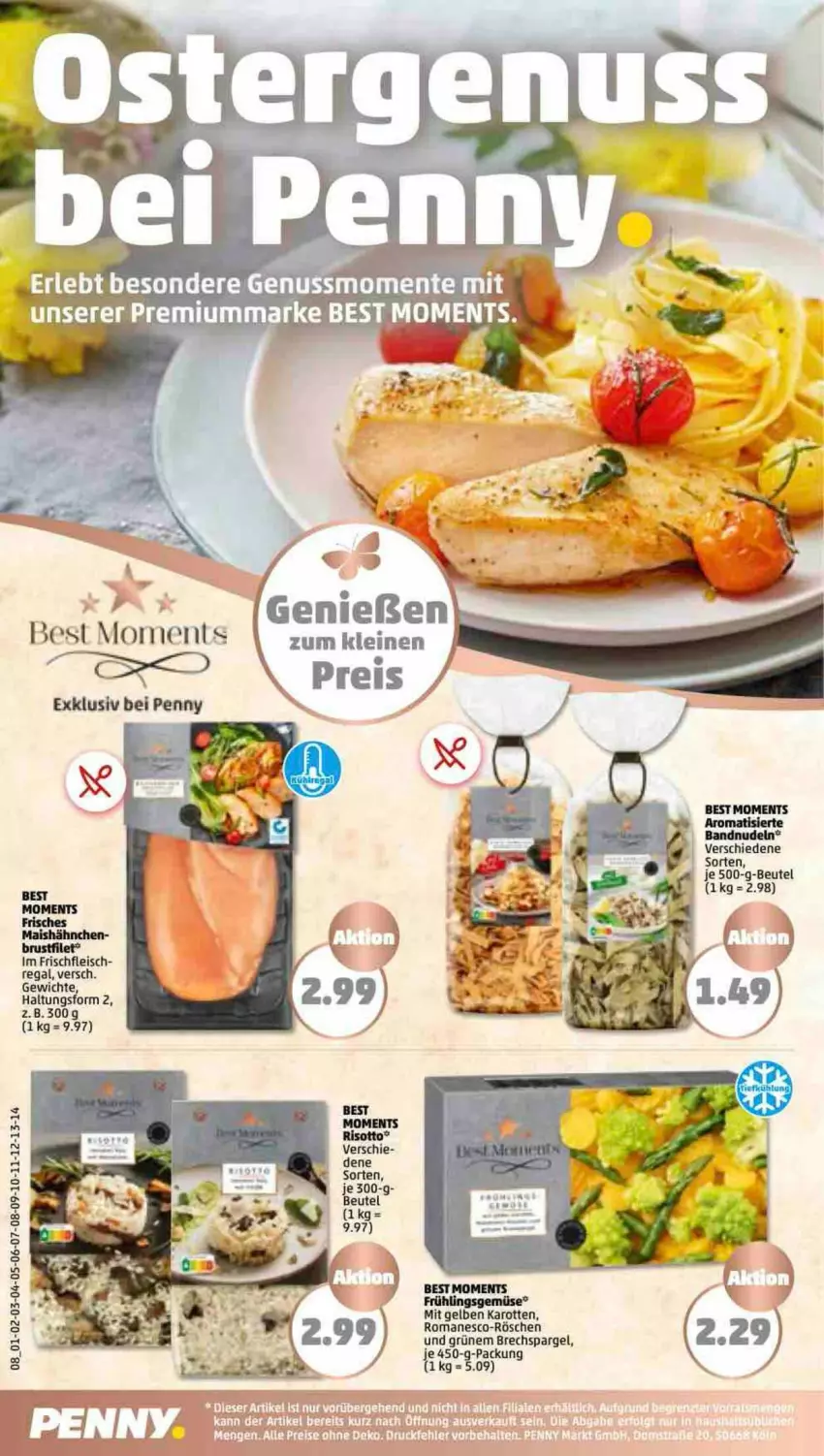 Aktueller Prospekt Penny - Prospekte - von 27.03 bis 01.04.2023 - strona 8 - produkty: beutel, eis, ente, fleisch, karotten, leine, nudel, nudeln, nuss, regal, spargel, Ti