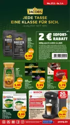 Gazetka promocyjna Penny - Prospekte - Gazetka - ważna od 01.04 do 01.04.2023 - strona 17 - produkty: auto, bohne, bohnen, bosch, Cap, cappuccino, cin, coupon, coupons, eier, eis, espresso, getränk, getränke, jacobs, kaffee, kaffeekapseln, lungo, nuss, Rauch, Reinigung, ring, senseo, sim, tassimo, Ti, tisch, wasser, wassertank