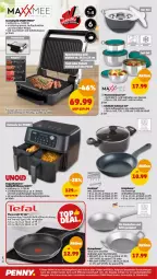 Gazetka promocyjna Penny - Prospekte - Gazetka - ważna od 01.04 do 01.04.2023 - strona 22 - produkty: auto, braten, bratpfanne, decke, Deckel, edelstahl, eis, elle, fleisch, fritteuse, Germ, Glasdeckel, grill, Heißluftfritteuse, Kochtopf, kontaktgrill, lebensmittel, pfanne, rind, rinder, Rindersteak, schüssel, Signal, steak, Ti, topf