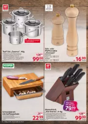 Gazetka promocyjna Selgros - Nonfood - Gazetka - ważna od 25.05 do 25.05.2022 - strona 14 - produkty: bambus, braten, Bratentopf, brot, decke, Deckel, edelstahl, eier, eis, fleisch, Glasdeckel, Kochtopf, LG, messer, messerblock, nuss, pfeffer, Pfeffermühle, salz, Salzmühle, Schal, Schale, schneidebrett, Spezi, Ti, topf, topf-set, walnuss, wasser