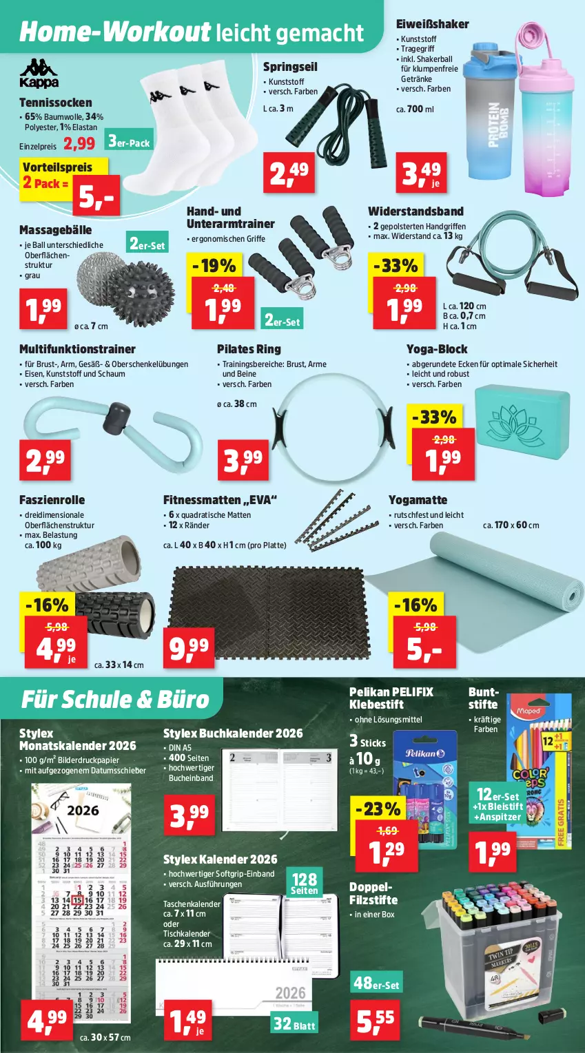 Aktueller Prospekt Thomas Philipps - von 01.09 bis 06.09.2025 - strona 9 - produkty: ball, Bau, baumwolle, Bleistift, buch, buntstifte, eis, getränk, getränke, henkel, latte, mac, papier, pelikan, quad, reis, ring, schenkel, shake, socken, stifte, stylex, Tasche, taschen, Ti, tisch, tragegriff, vorteilspreis, wolle, Yo
