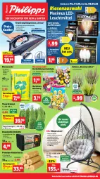 Gazetka promocyjna Thomas Philipps - Gazetka - ważna od 06.09 do 06.09.2025 - strona 1 - produkty: abdeckhaube, Birnen, blume, blumen, blumenerde, braun, briketts, bügel, Bügeleisen, dampfbügeleisen, dell, eis, elle, erde, hängesessel, Holz, Holzbriketts, kerze, kissen, korb, kunststoffgeflecht, leuchtmittel, Mode, Narzissen, reis, Ria, sac, sessel, tefal, Ti, topf, vorteilspreis, zwiebel, zwiebeln