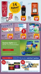 Gazetka promocyjna Rewe - Prospekte - Gazetka - ważna od 22.06 do 22.06.2024 - strona 19 - produkty: angebot, angebote, colgate, colgate total, coupon, creme, deo, deo roll-on, Discreet, dusche, duschgel, eis, elmex, elvital, erde, gewinnspiel, gin, haarpflege, jacobs, kaffee, kaffeekapseln, LG, loreal, mac, meggle, payback, reis, roll-on, Roller, shampoo, sofortrabatt, Ti, vita, zahncreme