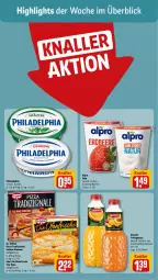 Gazetka promocyjna Rewe - Prospekte - Gazetka - ważna od 22.06 do 22.06.2024 - strona 2 - produkty: alpro, Becher, die ofenfrische, Dr. Oetker, frucht, fruchtsaft, granini, Käse, nuss, Ofen, philadelphia, pizza, pizza tradizionale, saft, salame romano, soja, Ti, tradizionale