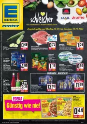 Gazetka promocyjna Edeka - Angebote der Woche - Gazetka - ważna od 23.09 do 23.09.2023 - strona 1 - produkty: aktionspreis, alkohol, angebot, angebote, Becher, bier, braten, butter, chips, chipsfrisch, darbo, darboven, deka, ecco, eilles gourmet, eis, flasche, frischkäse, frucht, fruchtsecco, funny-frisch, gulasch, gurke, kaffee, Käse, küche, maggi, maggi fix, mönchshof, mövenpick, nuss, philadelphia, reis, rotkäppchen, salat, Salatgurke, Schleich, schnitzel, schwein, schweine, schweinegulasch, schweineschnitzel, sekt, Ti, wein, weine, ZTE