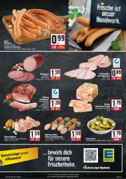 Gazetka promocyjna Edeka - Angebote der Woche - Gazetka - ważna od 23.09 do 23.09.2023 - strona 13 - produkty: chili, eis, emmentaler, frischkäse, Geflügel, grill, gutsleberwurst, hähnchenbrust, Käse, leberwurst, natur, Papaya, paprika, peperoni, Peroni, Pommersche, reis, rügenwalder, rügenwalder mühle, saft, salami, salz, schinken, schinkenspeck, schinkenwurst, Speck, Ti, wiener, wiener würstchen, wiltmann, wurst, würstchen, ZTE