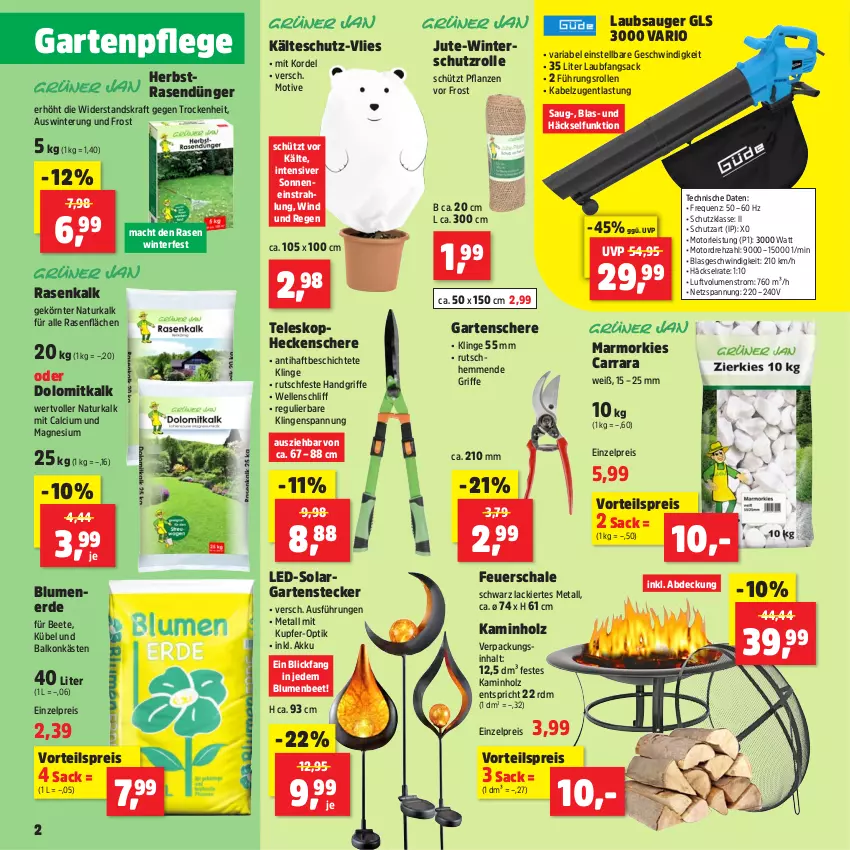 Aktueller Prospekt Thomas Philipps - von 30.09 bis 05.10.2024 - strona 2 - produkty: akku, blume, blumen, blumenerde, Calcium, dünger, eis, elle, erde, feuerschale, Garten, Gartenschere, heckenschere, Holz, Kamin, Kaminholz, kraft, lack, Laubsauger, mac, magnesium, natur, pflanze, pflanzen, rasen, rasendünger, reis, Ria, sac, Schal, Schale, Schere, senf, Teleskop, Ti, vorteilspreis, Winterschutz