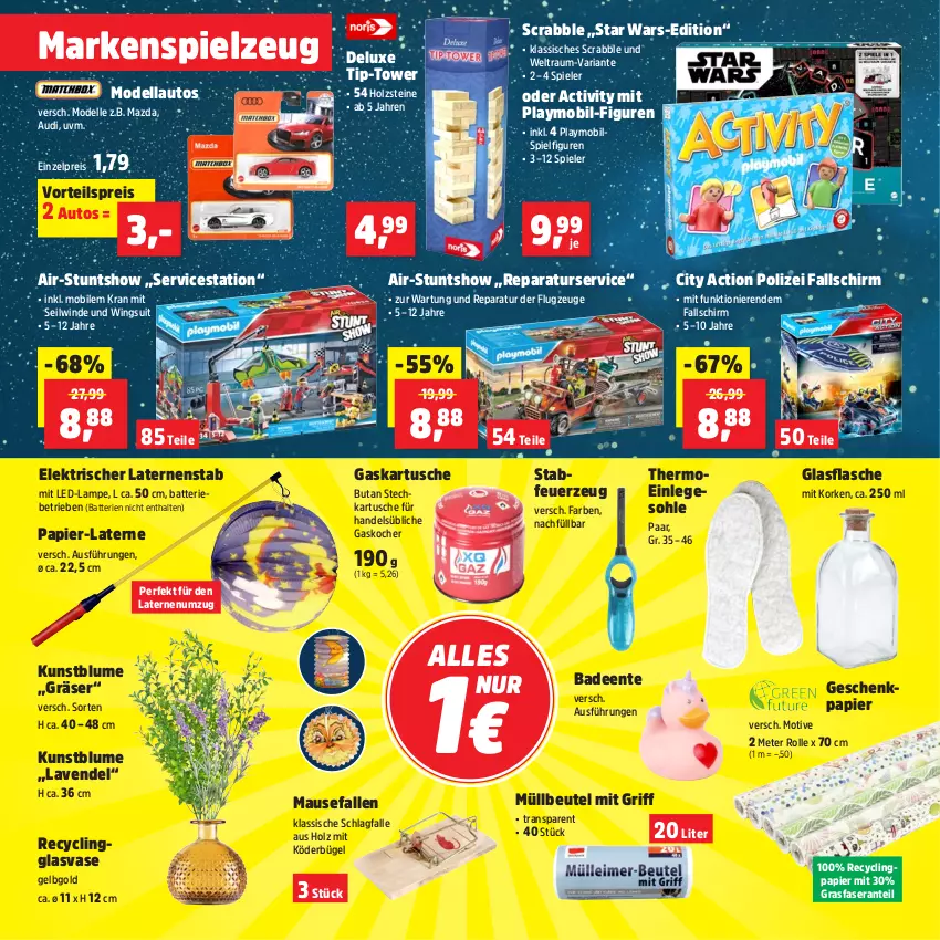 Aktueller Prospekt Thomas Philipps - von 30.09 bis 05.10.2024 - strona 8 - produkty: auto, Bad, batterie, batterien, beutel, blume, bügel, Clin, dell, eis, elle, ente, Feuerzeug, flasche, Geschenkpapier, glasflasche, Holz, Kocher, Kunstblume, Lampe, laterne, lavendel, Maus, Mode, Modellauto, müllbeutel, papier, playmobil, reis, Ria, Spiele, spielzeug, Ti, Vase, vorteilspreis