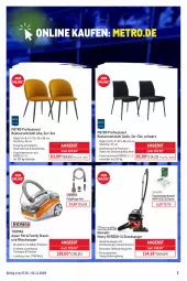 Gazetka promocyjna Metro - Online: Wochen-Angebote - Gazetka - ważna od 02.11 do 02.11.2025 - strona 2 - produkty: angebot, aqua, beutel, edelstahl, eis, Metro, reis, Sitzhöhe, staubsauger, staubsaugerbeutel, stuhl, Ti, tisch