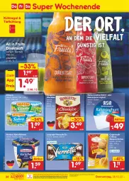 Gazetka promocyjna Netto Marken-Discount - Filial-Angebote - Gazetka - ważna od 08.10 do 08.10.2022 - strona 34 - produkty: bestpreis, brötchen, coppenrath, direktsaft, eis, homann, joghur, joghurt, kartoffel, kartoffelsalat, Käse, kühlregal, langnese, mascarpone, milka, milkana, ndk, Ofen, Ofenkäse, regal, reis, rouge, rougette, saft, salat, Ti, versandkostenfrei, viennetta, weihenstephan, weizenbrötchen