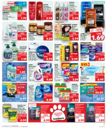 Gazetka promocyjna Kaufland - Prospekt - Gazetka - ważna od 02.08 do 02.08.2023 - strona 17 - produkty: airwick, aloe vera, Alwa, Always, angebot, angebote, beutel, calgon, colorwaschmittel, creme, deo, deo spray, duschgel, eis, elvital, ente, Finish, fleisch, flüssigseife, garnier, hundenahrung, katzennahrung, Kuschelweich, leine, lenor, lenor waschmittel, LG, lufterfrischer, nivea, Nutrisse, olive, palmolive, pampers, pampers baby dry, papier, Pods, rasierer, roll-on, Seife, shampoo, shampoo oder spülung, slip, slipeinlagen, spülmaschinen, spülung, sunil, Ti, toilettenpapier, Trockenshampoo, vita, vollwaschmittel, Wahre Schätze, waschmittel, wasser, wasserenthärter, weichspüler, WICK, wilkinson, zucker
