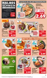 Gazetka promocyjna Kaufland - Prospekt - Gazetka - ważna od 21.02 do 21.02.2024 - strona 13 - produkty: aktionspreis, angebot, angebote, Bau, besteck, braten, burger, eis, elle, fleisch, fleisch in selbstbedienung, geschirr, hamburger, Holz, ilag, jungbullen, kasseler, Klappbox, lachs, mac, minutensteaks, nuss, purland, reis, rind, rinder, rinderbraten, schwein, schweine, Schweinebauch, schweinebraten, schweinefleisch, Schweinelachs, Schweineleber, steak, steaks, teller, Ti, wein, weine