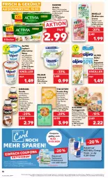 Gazetka promocyjna Kaufland - Prospekt - Gazetka - ważna od 21.02 do 21.02.2024 - strona 18 - produkty: ACC, activia, alpro, angebot, ball, Becher, brokkoli, cerealien, chia, cola, cookie, coupon, coupons, creme, danone, danone activia, drink, ehrmann, eis, elle, energy drink, fertiggericht, frischkäse, frucht, gin, hafer, hühner, joghur, joghurt, Käse, kirsch, kirsche, kirschen, kräuter, mac, macadamia, macchiato, mikrowelle, milch, milchreis, milram, natur, nerf, quark, red bull, reis, Schal, Schale, schmand, Skyr, soja, Sojadrink, speisequark, Ti, vita, Vitamine, white chocolate, ZTE, zucker