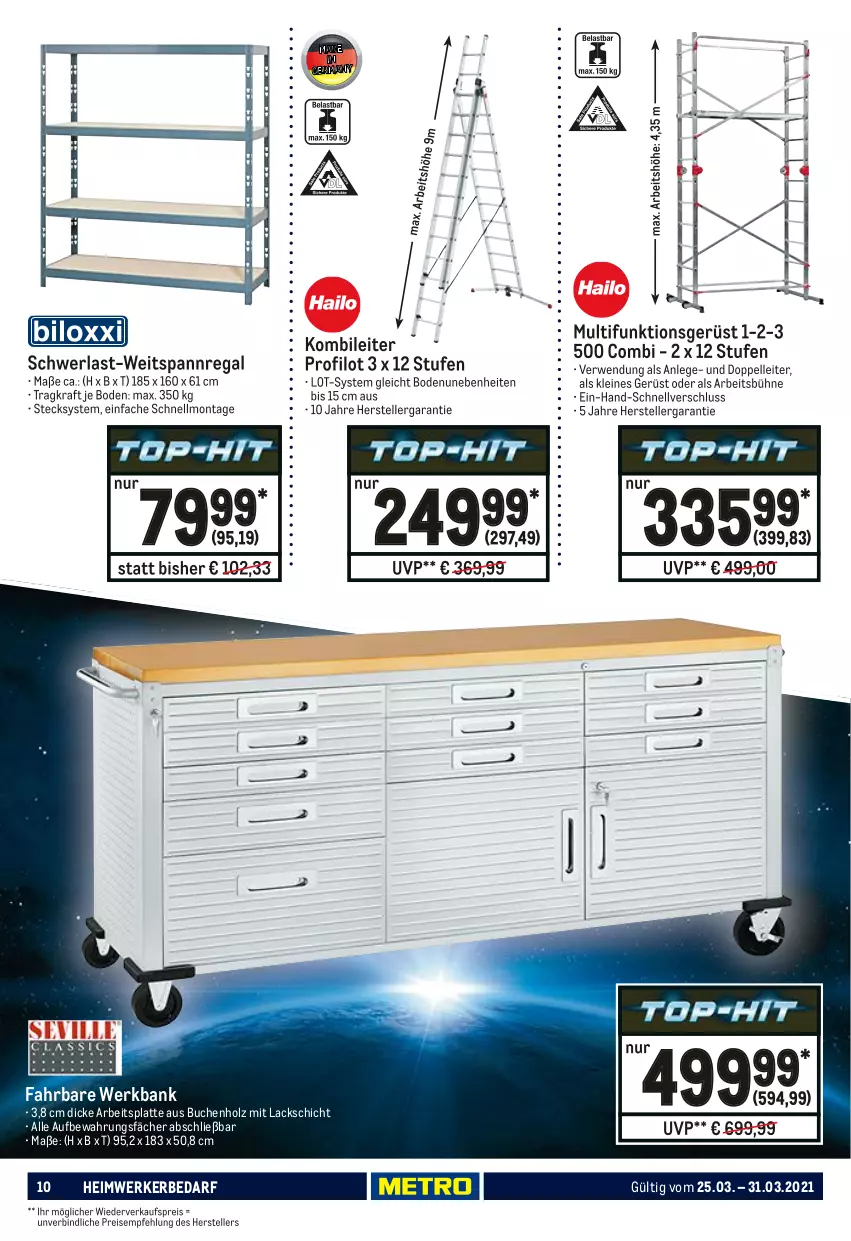 Aktueller Prospekt Metro - NonFood - von 25.03 bis 31.03.2021 - strona 10 - produkty: arbeitsplatte, Bank, buch, eis, elle, Holz, kraft, lack, latte, leine, regal, reis, rwe, teller, Ti