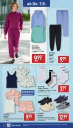 Gazetka promocyjna Aldi Nord - Von Montag - Gazetka - ważna od 09.08 do 09.08.2025 - strona 22 - produkty: Bau, baumwolle, decksohle, gin, hemd, hose, Hylo, Pyjama, reine baumwolle, Ria, shirt, shorts, sneaker, socken, Sweatshirt, Ti, up2fashion, wolle, Yo, ZTE