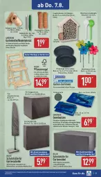 Gazetka promocyjna Aldi Nord - Von Montag - Gazetka - ważna od 09.08 do 09.08.2025 - strona 25 - produkty: ampelschirm, binden, dell, Draht, eis, elle, Garten, gartenmöbel, Gewebeplane, gin, grill, Hobby, Holz, klappsessel, kokos, LG, möbel, Mode, natur, pflanze, pflanzen, Pflanztopf, regal, Ria, schirme, schutzhülle, sekt, sessel, teller, Ti, topf, Untersetzer, wasser, ZTE