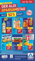 Gazetka promocyjna Aldi Nord - Von Montag - Gazetka - ważna od 09.08 do 09.08.2025 - strona 36 - produkty: aldi, alkohol, amaro, aus der tiefkühlung, auto, beutel, eis, elle, erde, flasche, gin, Käse, käsescheiben, lorenz, magazin, milram, nuss, papier, pommes, Pommes Frites, telefon, teller, Ti, wein, Weißwein, ZTE