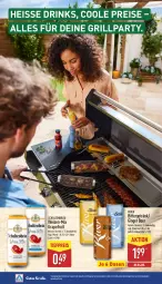 Gazetka promocyjna Aldi Nord - Von Montag - Gazetka - ważna od 09.08 do 09.08.2025 - strona 38 - produkty: alkohol, drink, drinks, eis, getränk, gin, ginger, grapefruit, grill, reis, Ti, tiefpreis, ZTE