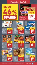 Gazetka promocyjna Aldi Nord - Von Montag - Gazetka - ważna od 09.08 do 09.08.2025 - strona 7 - produkty: beutel, Cashew, dip, eis, elle, erdnuss, ferrero, gin, kaugummi, keks, Kinder, lachgummi, LG, mac, magnum, mars, milch, nimm2, nuss, oreo, reis, riegel, schoko, schokolade, stieleis, storck, teller, Ti, tortilla, tortillas, vollmilch, waffeln, wasser, wassereis, zitrone, zitronen, ZTE, zucker