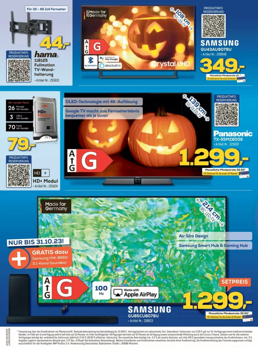 Aktueller Prospekt Euronics - Prospekte - von 31.10 bis 05.11.2023 - strona 2 - produkty: fernseher, mac, Samsung, soundbar, Ti