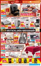 Gazetka promocyjna Norma - Norma - Gazetka - ważna od 16.12 do 16.12.2024 - strona 14 - produkty: apfel, auer, auto, Bebe, beere, Behälter, beleuchtung, besteck, besteckset, braten, brie, buch, decke, dell, edelstahl, edelstahlmesser, eis, elle, erdbeere, fritteuse, Frittierkorb, Fußmatte, gabel, gin, grill, Heißluftfritteuse, herdarten, kaffee, Kette, Kocher, korb, kraft, kuchen, latte, Läufer, led-beleuchtung, LG, Löffel, messer, Mixa, Mixer, Mode, ndk, obst, quad, reis, reiss, ring, rwe, Schal, Speisebehälter, Spiele, Springform, spülmaschinen, standmixer, tasse, Ti, Tiere, timer, tisch, tischdecke, wasser, wasserkocher, zitrone