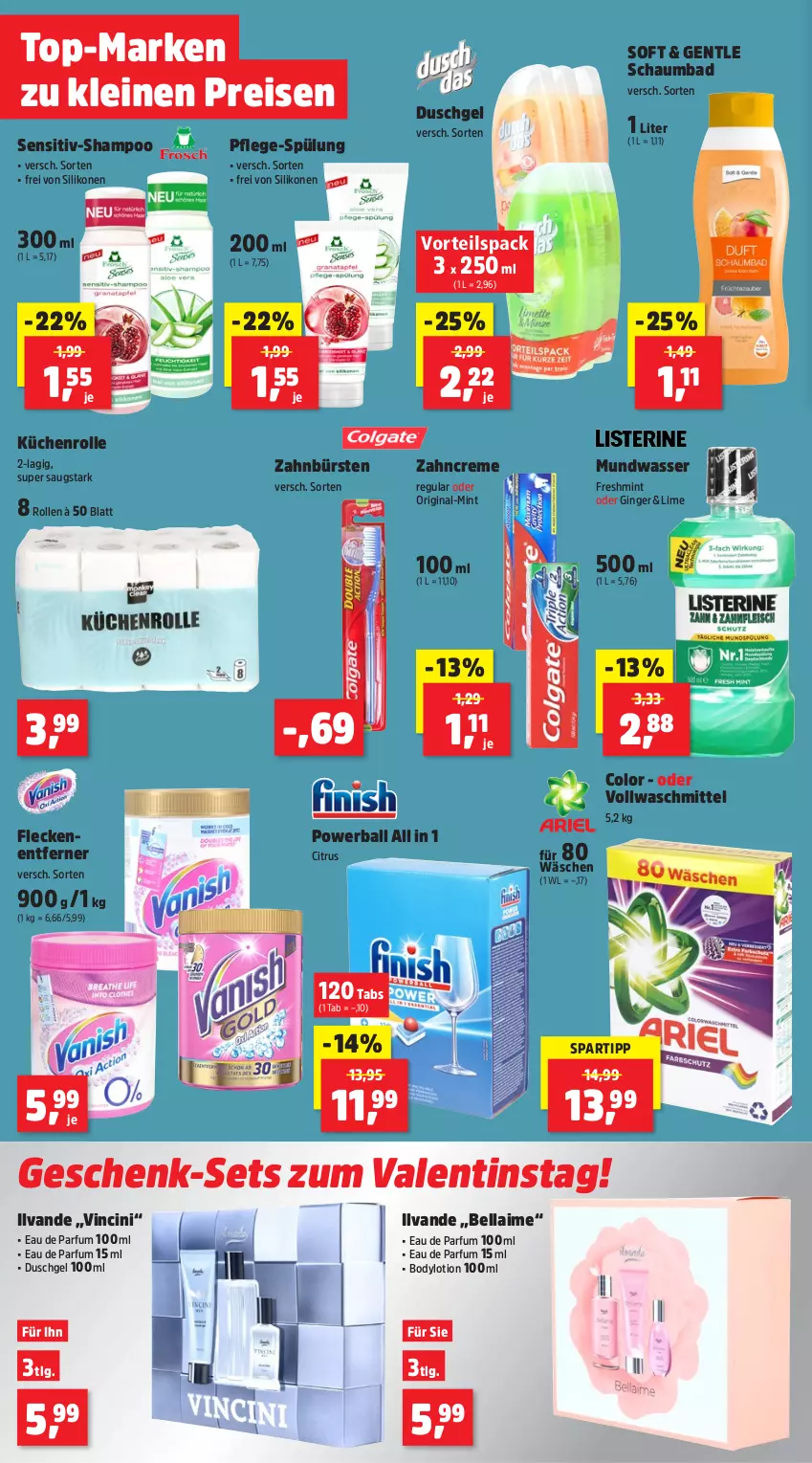 Aktueller Prospekt Thomas Philipps - von 29.01 bis 03.02.2024 - strona 6 - produkty: Bad, ball, body, bodylotion, bürste, bürsten, cin, citrus, creme, duschgel, Eau de parfum, eis, Fleckenentferner, gin, ginger, küche, Küchen, küchenrolle, leine, LG, Lotion, mint, mundwasser, parfum, powerball, reis, schaumbad, shampoo, spartipp, spülung, Ti, vollwaschmittel, waschmittel, wasser, zahnbürste, zahnbürsten, zahncreme