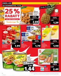 Gazetka promocyjna Kaufland - Spezielle Angebote - Gazetka - ważna od 18.05 do 18.05.2022 - strona 2 - produkty: Alaska-Seelachs, ananas, angebot, Berger, beutel, bockwurst, butter, butterkäse, coppenrath, edamer, eintopf, eis, elle, erasco, filet, frosta, gouda, Käse, kuchen, lachs, Lust auf Kuchen, natur, nuss, reis, schlemmerfilet, seeberger, Ti, tisch, topf, walnuss, walnusskerne, wurst, ZTE