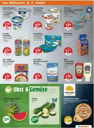 Gazetka promocyjna Vmarkt - Prospekte - Gazetka - ważna od 09.07 do 09.07.2025 - strona 19 - produkty: auer, bahlsen, Bau, Bauer, Becher, Ben’s Original, beutel, Dr. Oetker, eis, filet, filets, flasche, frischkäse, frucht, fruchtjoghurt, gin, gouda, heinz, hering, Herings, heringsfilets, joghur, joghurt, Käse, käsetheke, ketchup, kiri, kochbeutel, mayonnaise, mehl, milch, nadler, Paula, reis, ring, schnittkäse, shake, Ti, tomato ketchup, topf, type 405, weizenmehl, Yo, zucchini