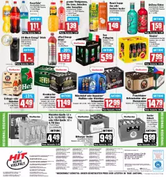 Gazetka promocyjna Hit - Prospekte - Gazetka - ważna od 13.05 do 13.05.2023 - strona 16 - produkty: angebot, angebote, auer, Bad, Beckers Bester, bier, bitburger, braun, burger, coca-cola, cola, drink, drucker, Effect, eimer, eis, eistee, elle, energy drink, Engel, erdinger, fisch, flasche, franziskaner, glasflasche, granini, Happy Day, Hefe, heineken, jever, kerze, köstritzer, krombache, krombacher, lack, limo, Lübecker, mönchshof, nuss, Rauch, reis, rheinfels quelle, san pellegrino, sinalco, Staropramen, tee, Ti, uhr, weissbier, ZTE