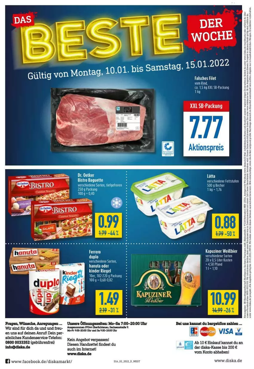 Aktueller Prospekt Diska - Prospekte - von 10.01 bis 15.01.2022 - strona 16 - produkty: angebot, angebote, bier, buch, deka, eis, ferrero, hanuta, ring, sac, telefon, Ti, uhr