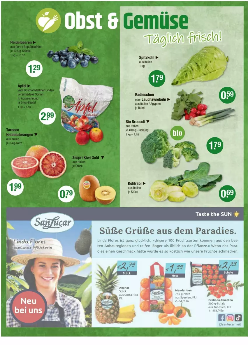 Aktueller Prospekt Vmarkt - Prospekte - von 18.01 bis 24.01.2024 - strona 4 - produkty: ananas, Bau, bio, broccoli, frucht, früchte, kohlrabi, Lauchzwiebel, lauchzwiebeln, mac, mandarine, mandarinen, pflanze, pralinen, radieschen, reifen, Schal, Schale, spitzkohl, tomate, tomaten, zwiebel, zwiebeln