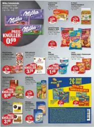 Gazetka promocyjna Vmarkt - Prospekte - Gazetka - ważna od 24.01 do 24.01.2024 - strona 8 - produkty: beutel, brot, chips, cracker, crunchips, erdnüsse, je 250-g-packung, knäckebrot, korn, leibniz, lorenz, lorenz crunchips, milka, milka schokolade, Pick Up!, saltletts, schoko, schokolade, tuc, ültje