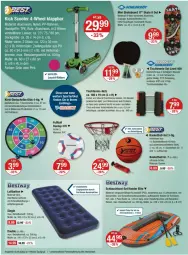 Gazetka promocyjna Vmarkt - Prospekte - Gazetka - ważna od 20.03 do 20.03.2024 - strona 16 - produkty: angebot, angebote, ball, bestway, bett, Betten, dunlop, eis, elle, Fußball, Holz, korb, Kugel, latte, LG, Liege, luftbett, reis, Ria, schlauch, schwamm, Skateboard, Spiele, Sport, tee, teller, Ti, tisch