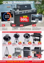 Gazetka promocyjna Bauhaus - Prospekte - Gazetka - ważna od 01.07 do 01.07.2023 - strona 31 - produkty: Bau, edelstahl, eis, Elektro, garnitur, gasgrill, grill, Holz, holzkohle, holzkohlegrill, Kocher, Kohlegrill, küche, Kugel, kugelgrill, LG, montana, Ria, rwe, tee, thermometer, Ti, tisch, tischgrill