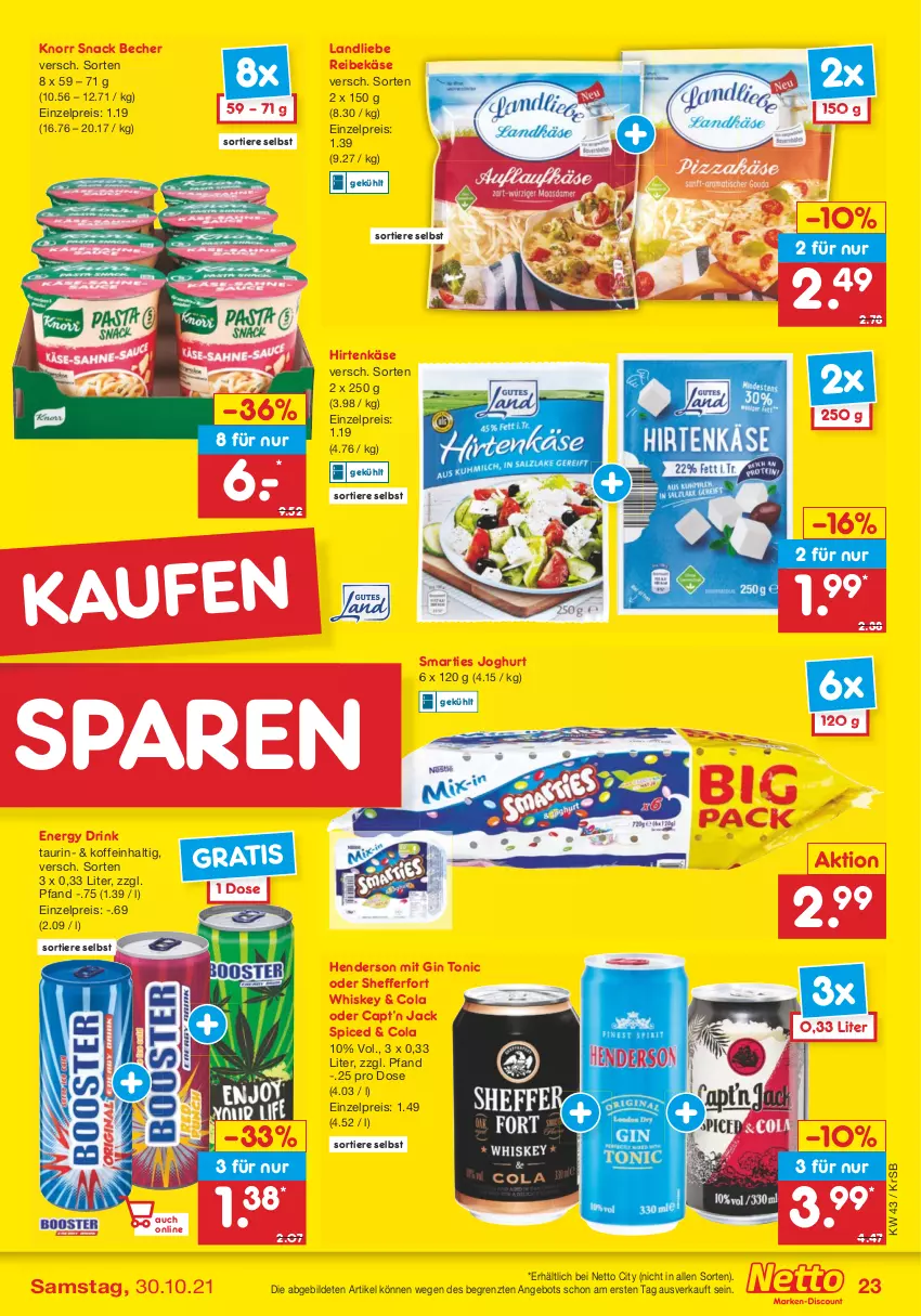 Aktueller Prospekt Netto Marken-Discount - Filial Angebote - von 25.10 bis 30.10.2021 - strona 23