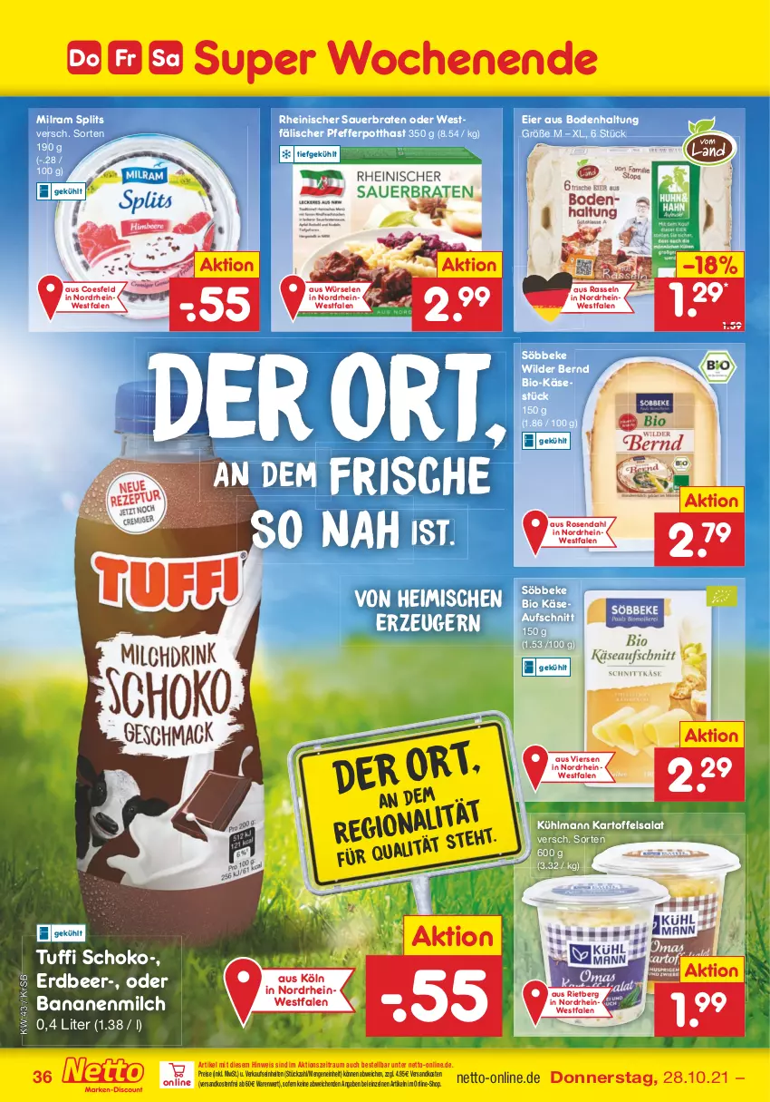 Aktueller Prospekt Netto Marken-Discount - Filial Angebote - von 25.10 bis 30.10.2021 - strona 36