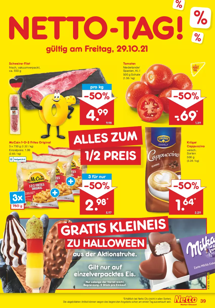 Aktueller Prospekt Netto Marken-Discount - Filial Angebote - von 25.10 bis 30.10.2021 - strona 39