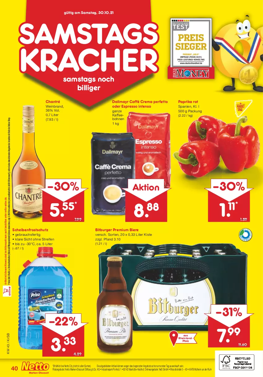 Aktueller Prospekt Netto Marken-Discount - Filial Angebote - von 25.10 bis 30.10.2021 - strona 40