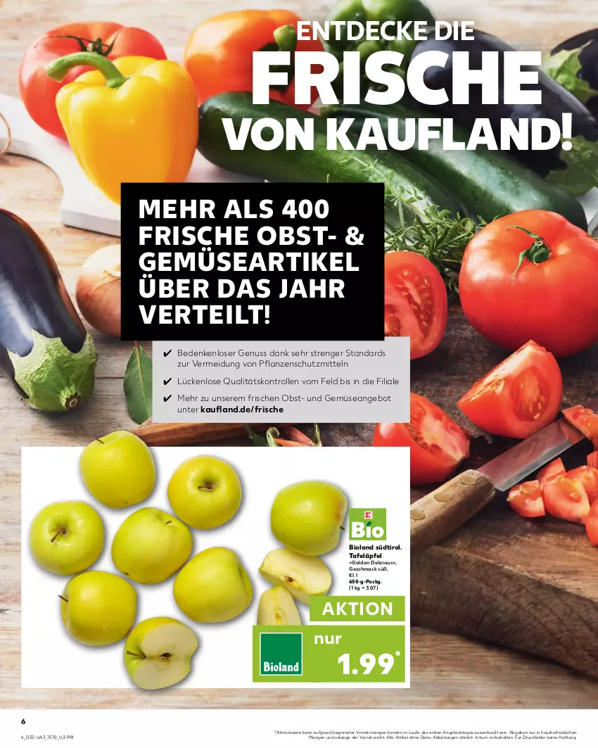 Aktueller Prospekt Kaufland - Umschlag - von 15.08 bis 21.08.2024 - strona 6 - produkty: angebot, bio, bioland, decke, mac, nuss, obst, pflanze, pflanzen, tafeläpfel, Ti, und gemüse, ZTE