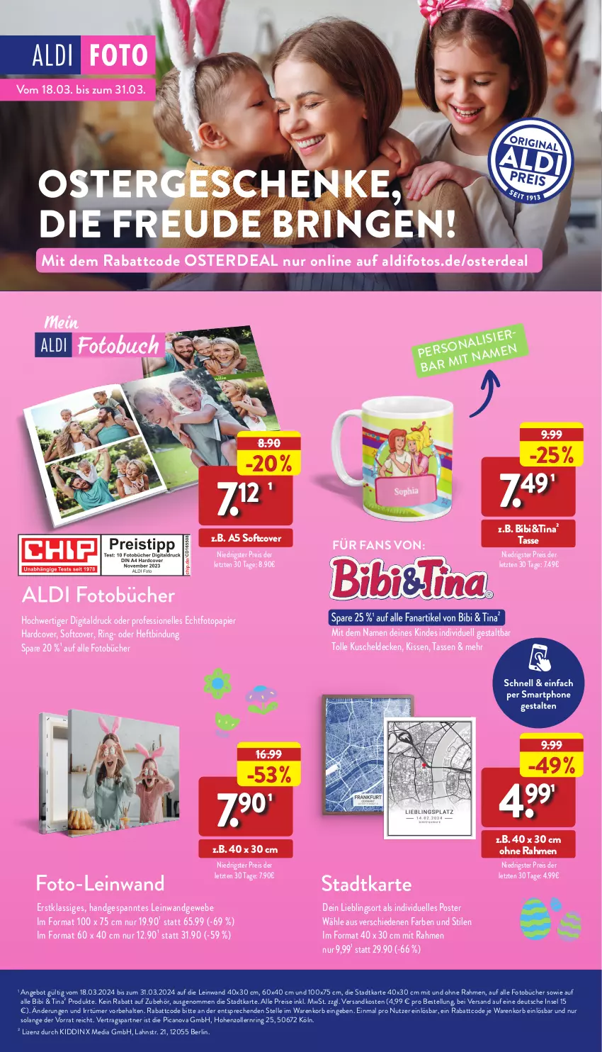 Aktueller Prospekt Aldi Nord - Von Montag - von 25.03 bis 30.03.2024 - strona 43 - produkty: aldi, decke, eis, elle, erde, kissen, korb, kuscheldecke, ndk, papier, reis, ring, tasse, Ti, ZTE