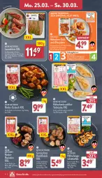 Gazetka promocyjna Aldi Nord - Von Montag - Gazetka - ważna od 30.03 do 30.03.2024 - strona 4 - produkty: aldi, braten, brustfilet, eis, Elan, ente, filet, filets, fleisch, geschnetzeltes, gewürz, gin, grill, gulasch, hackfleisch, hähnchenbrust, hähnchenbrustfilet, Hähnchengeschnetzeltes, Heu, kräuter, lamm, Lammfilets, latte, marinade, Ofen, reis, Ria, rind, rinder, Rinderroulade, rinderrouladen, rouladen, rwe, schwein, schwein und rind, Ti, vom schwein und rind, wein, Zelt