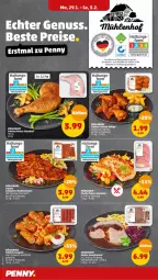 Gazetka promocyjna Penny - Prospekte - Gazetka - ważna od 03.02 do 03.02.2024 - strona 6 - produkty: cevapcici, eis, fleisch, Geflügel, gewürz, henkel, mit paprika, Nackensteak, nackensteaks, paprika, pute, rind, rindfleisch, schenkel, schwein, schwein und rind, schweine, steak, steaks, vom schwein und rind, wein, weine