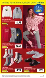 Gazetka promocyjna Lidl - Aktionsprospekt - Gazetka - ważna od 10.12 do 10.12.2022 - strona 27 - produkty: angebot, Bau, baumwolle, decksohle, dell, eis, elle, Hausschuhe, kleid, Mode, Pullover, reis, schuhe, socken, Sweatkleid, Ti, wolle, ZTE