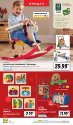 Gazetka promocyjna Lidl - Aktionsprospekt - Gazetka - ważna od 10.12 do 10.12.2022 - strona 30 - produkty: Bank, eis, Holz, Holz-Rutschrad, latte, ndk, Puzzle, Ria, Rutschrad, Schal, Schale, Schaukel, Schütze, spielzeug, Ti, würfel