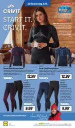 Gazetka promocyjna Lidl - Aktionsprospekt - Gazetka - ważna od 10.12 do 10.12.2022 - strona 34 - produkty: crivit, hemd, hose, ndk, Ria, Rippen, Schal, Schale, tee, Ti, Unterhemd, Unterwäsche
