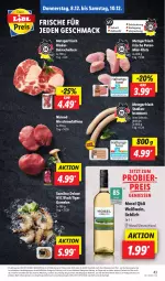 Gazetka promocyjna Lidl - Aktionsprospekt - Gazetka - ważna od 10.12 do 10.12.2022 - strona 43 - produkty: Abtei, angebot, bier, bratwurst, discount, eis, filet, filets, frucht, garnelen, gewürz, lack, mac, magazin, medaillons, obst, pute, reis, rind, rinder, schwein, Ti, und gemüse, wein, Weißwein, wurst