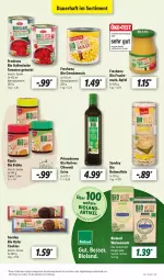 Gazetka promocyjna Lidl - Aktionsprospekt - Gazetka - ważna od 10.12 do 10.12.2022 - strona 45 - produkty: angebot, apfel, auer, bio, bio gemüse, bioland, Brühe, cookie, cookies, eis, eiswaffeln, frucht, Fruchtmark, gemüsemais, hafer, mais, mehl, natives olivenöl, olive, oliven, olivenöl, olivenöl extra, reis, Reiswaffeln, Sondey, Ti, tisch, tomate, tomaten, waffeln, weizenmehl, ZTE